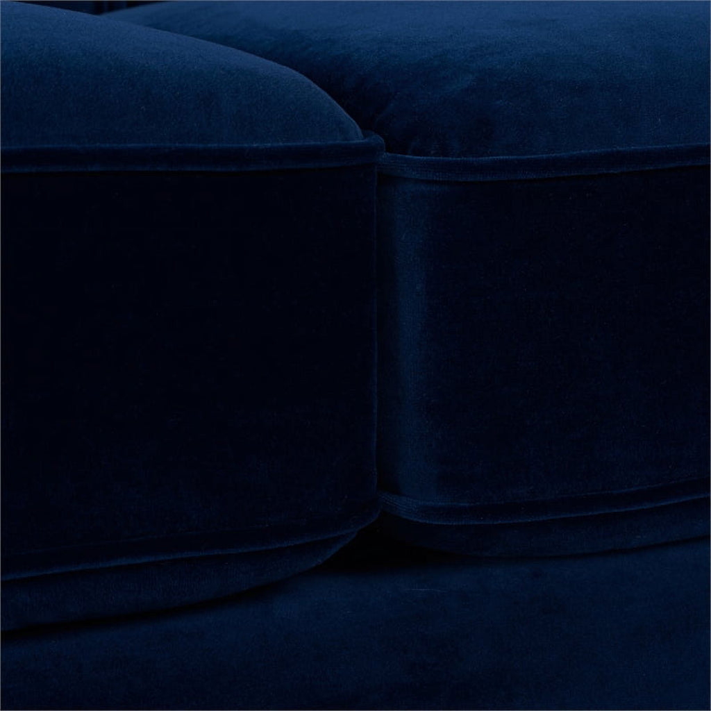 Navy Blue Tufted Tuxedo Sofa S29412