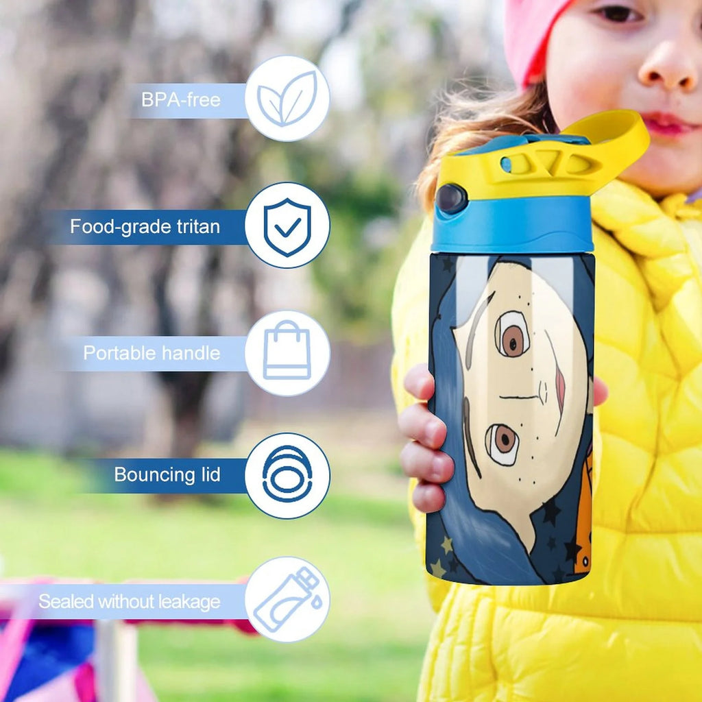Insulated Stainless Steel Water Bottle With Straw Z765