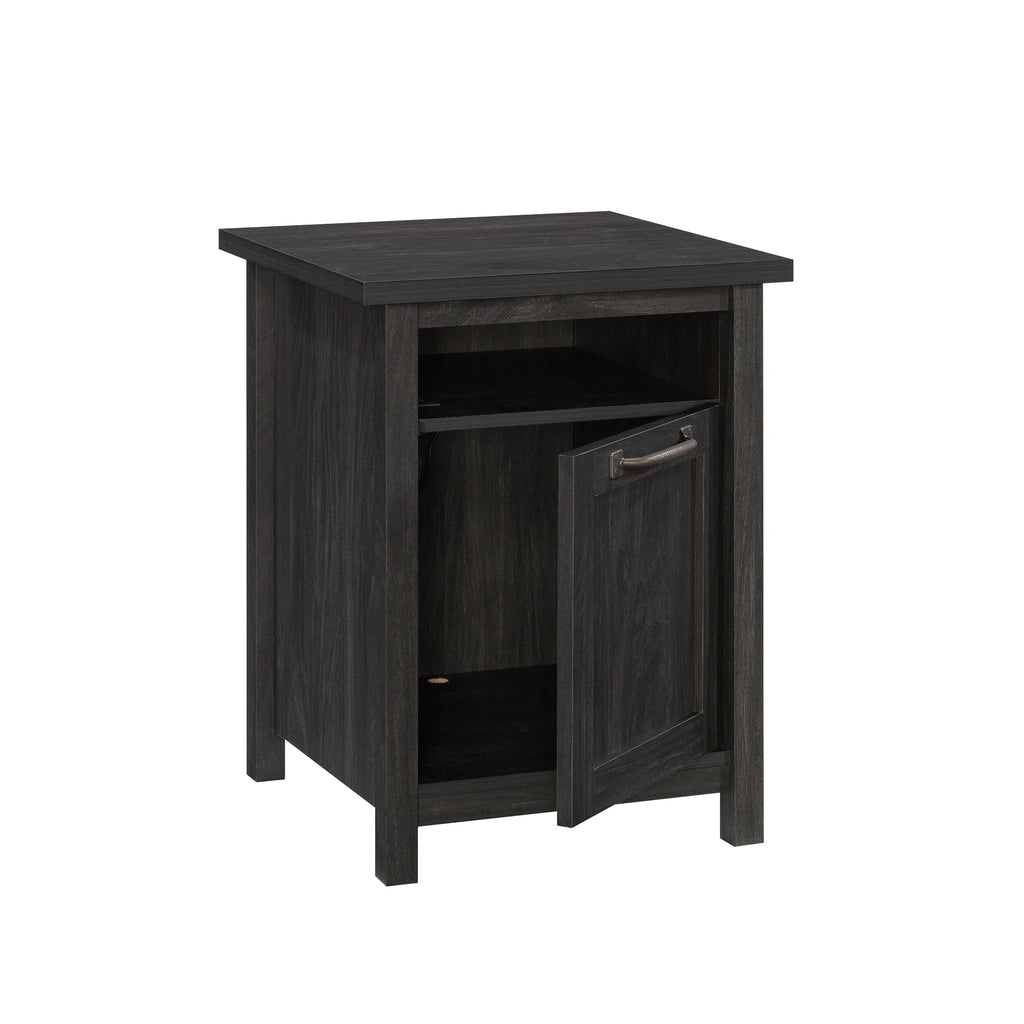 Black Finish USB Side Table O9907