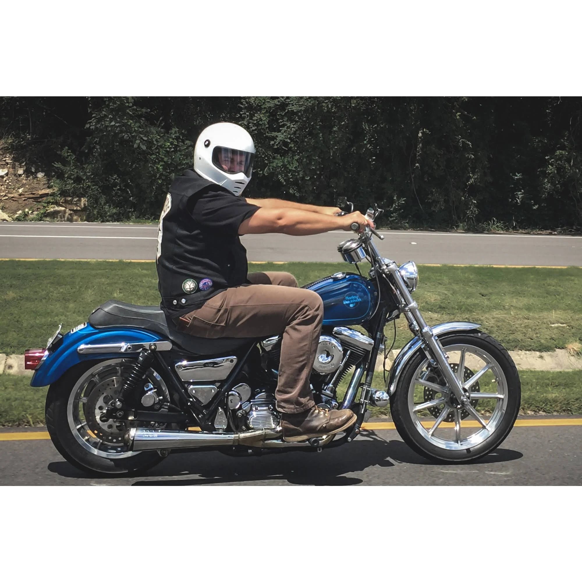White XL Lane Splitter Helmet T2530