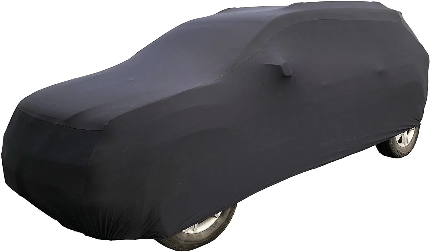 Black Satin Indoor SUV Car Cover with Storage Bag U478