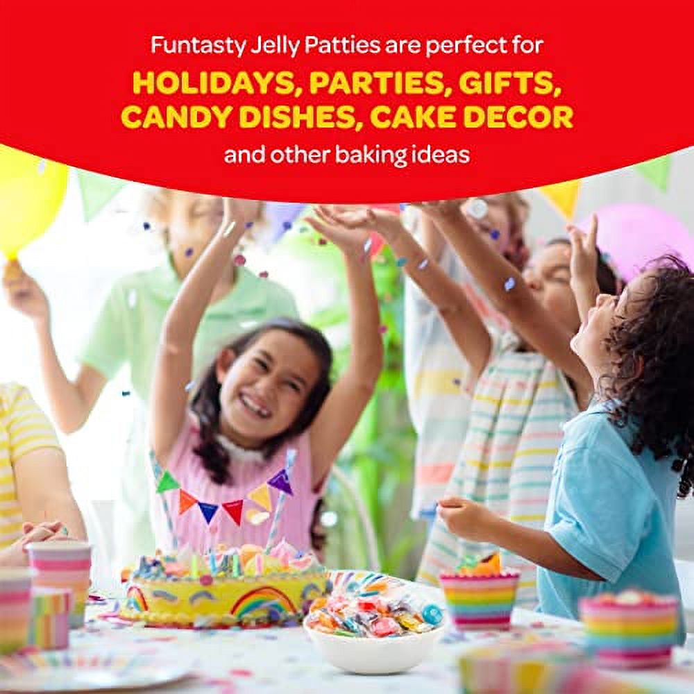 Bulk Pack 2 Pounds Fruit Disk Jelly Patties Candy B49932