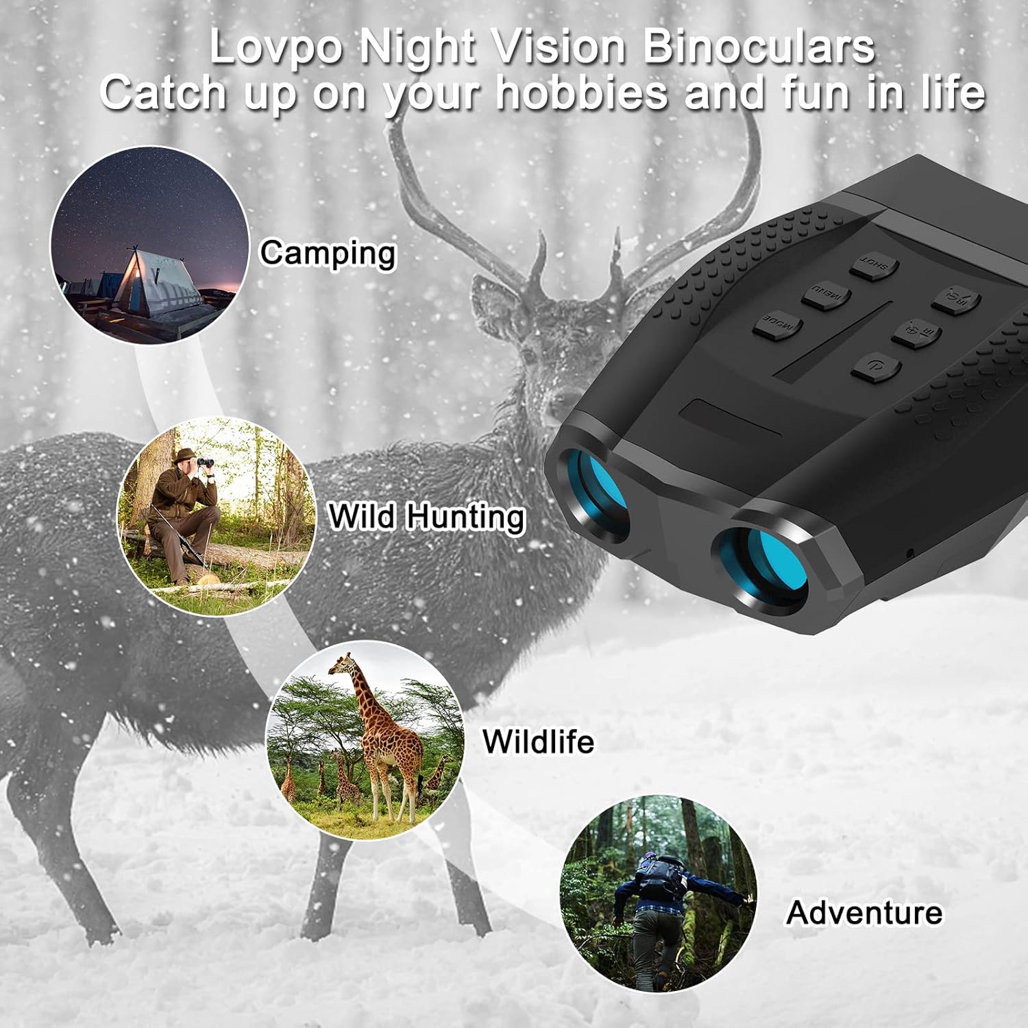 Night Vision Binoculars with Infrared Camera Z68525