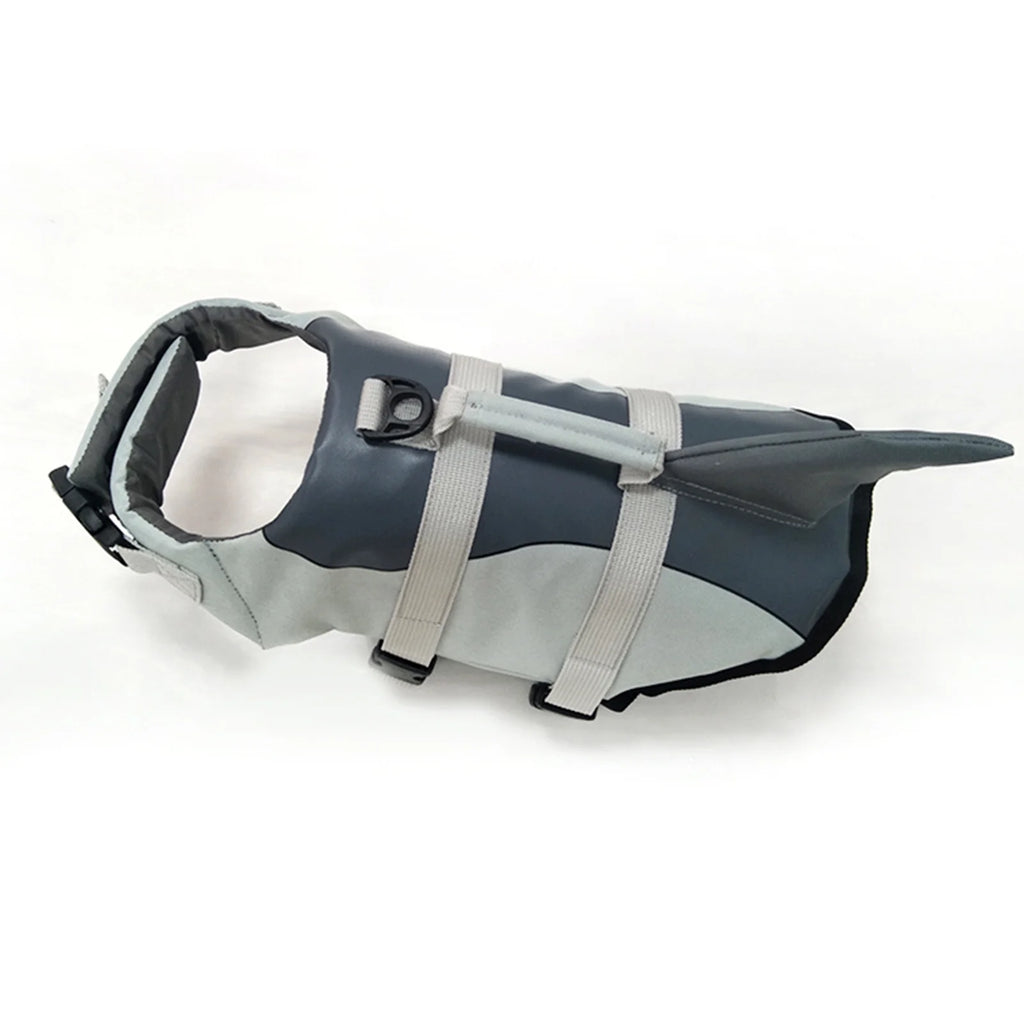 Dog Pet Shark Swimsuit Vest Safety Wear Swimsuit Preserver H57210
