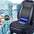 Car Cooling Seat Cover Airflow Ventilated Cushion with 10 Fans & Adjustable 3 Cooling Levels, 12V Automotive Seat Cooling Pad Breathable Chair Cushions Universal Fit Black X2584