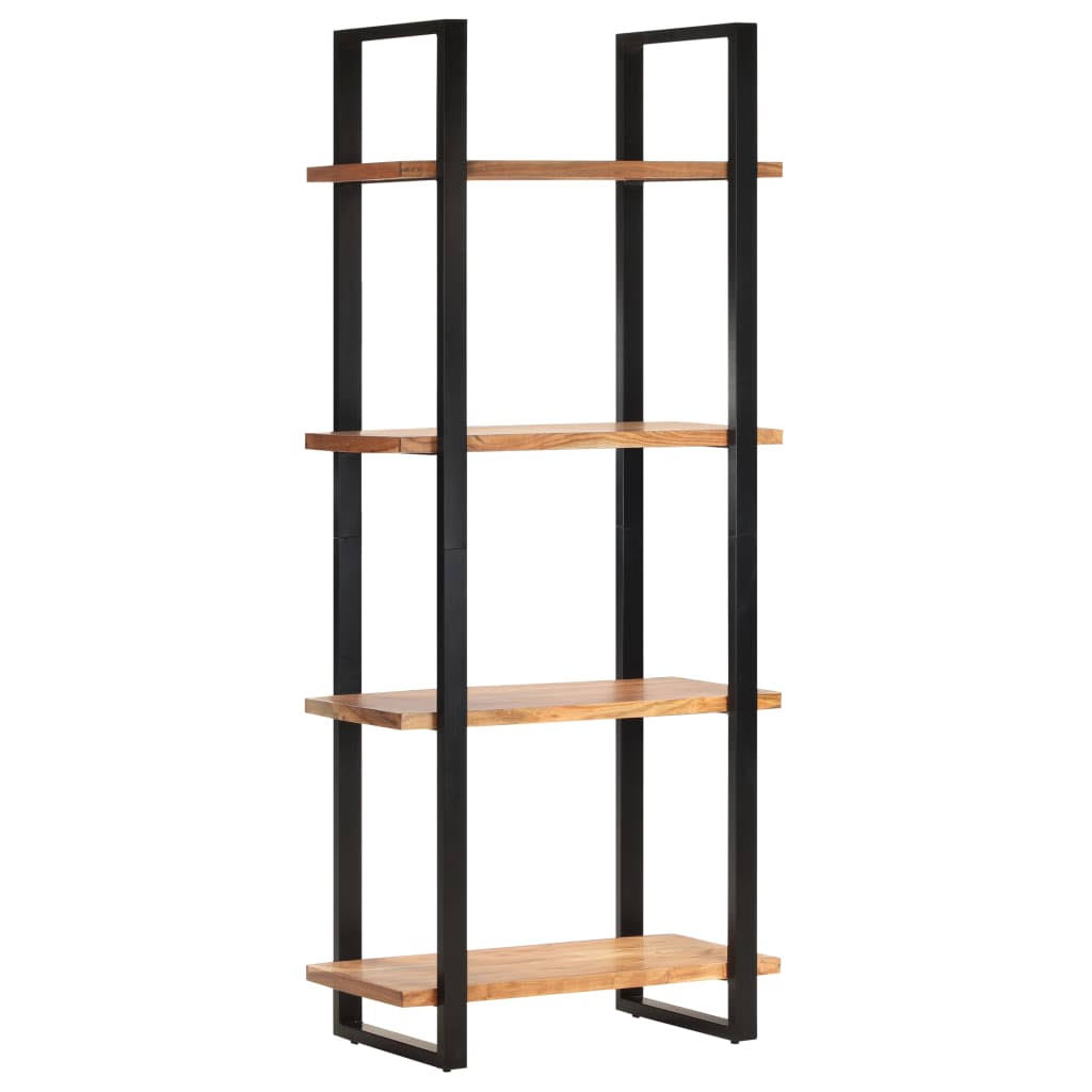 4-Tier Solid Acacia Wood Bookcase Q580