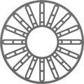 36x22OD x 13 1/8x22ID x 1x22P PVC Pierced Ceiling Medallion Y70688