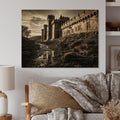 Natural Pine Wood Architecture Print Z915