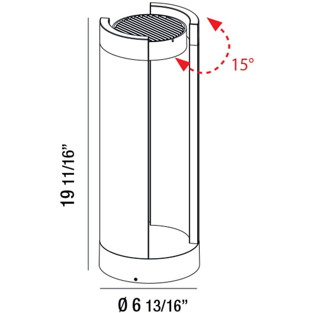 15W LED Bollard Graphite Grey Z766