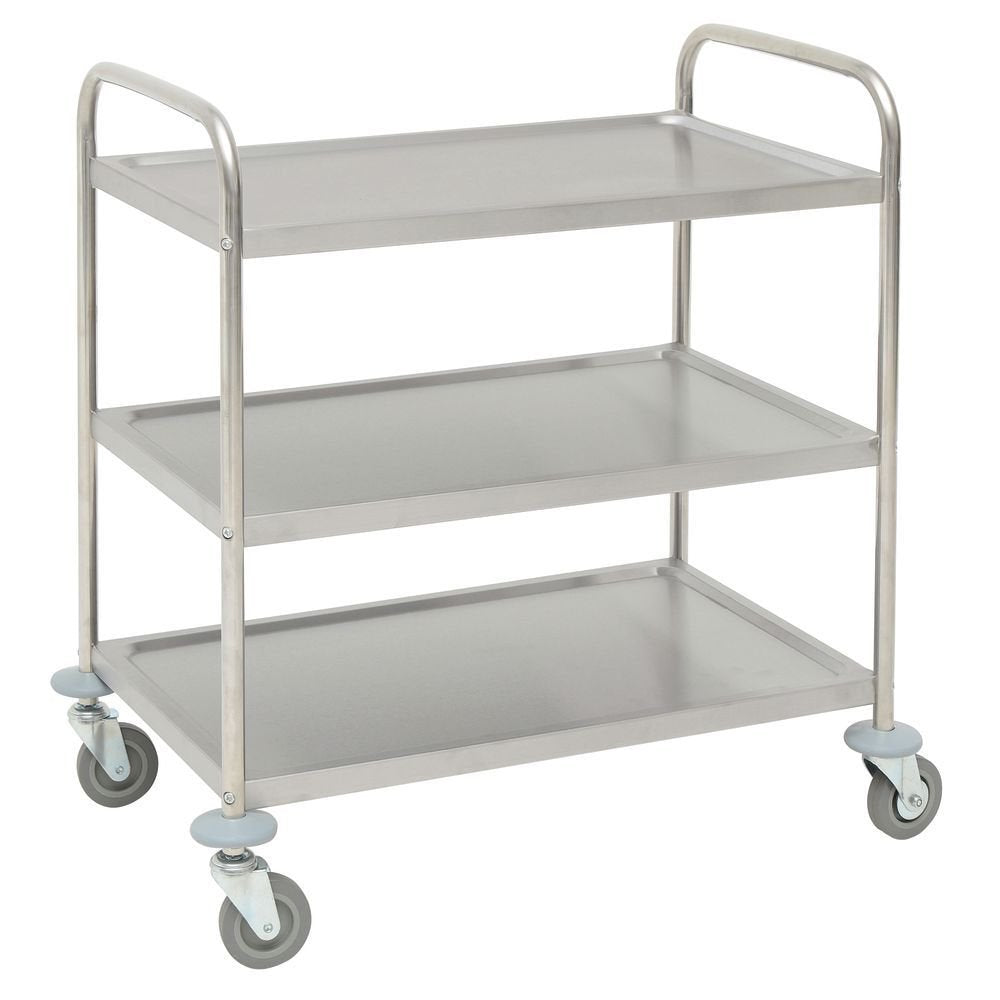 Utility Cart with 3 Shelves Stainless Steel Q6341