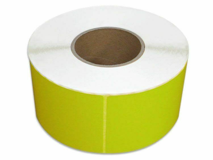 4” x 6” Thermal Transfer Labels, Yellow, 1000 Labels/Roll T407