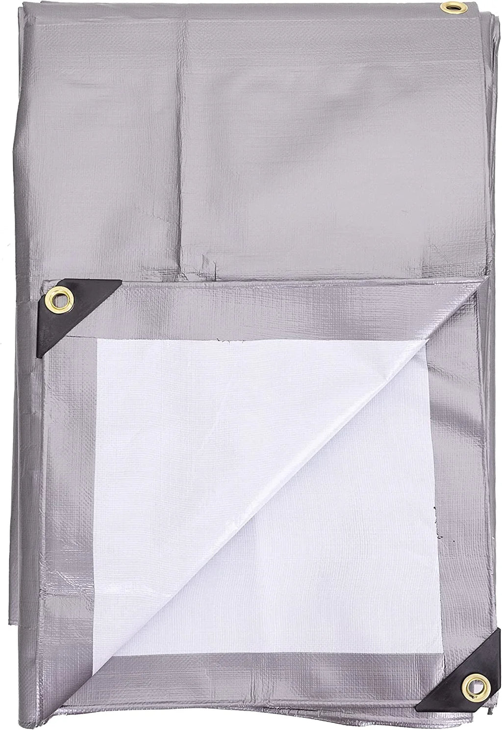 20-ft. x 20-ft. Ultra Heavy-Duty 8 oz/16-mil Poly Tarp Reversible Silver/White H173716