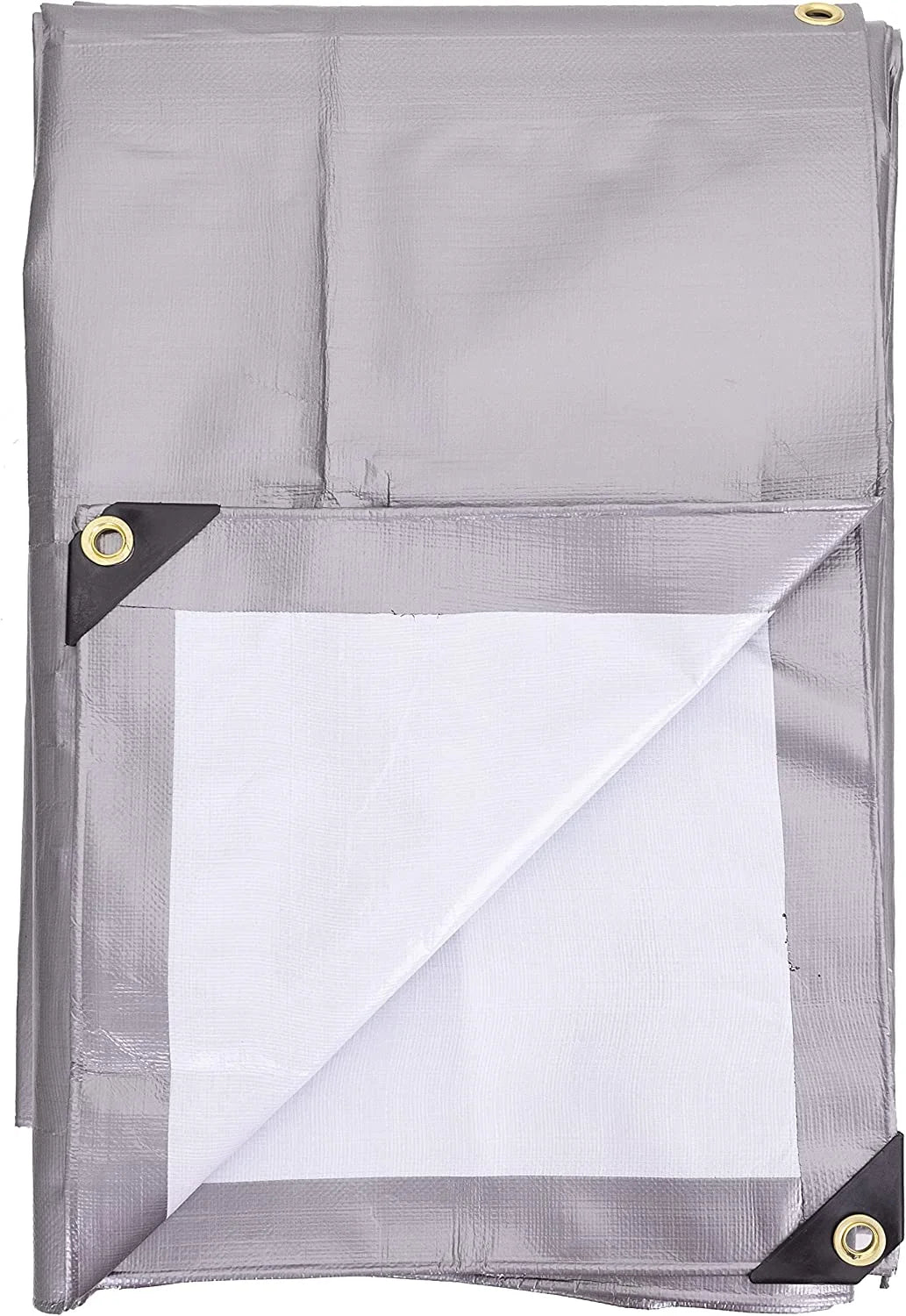 20-ft. x 20-ft. Ultra Heavy-Duty 8 oz/16-mil Poly Tarp Reversible Silver/White H173716