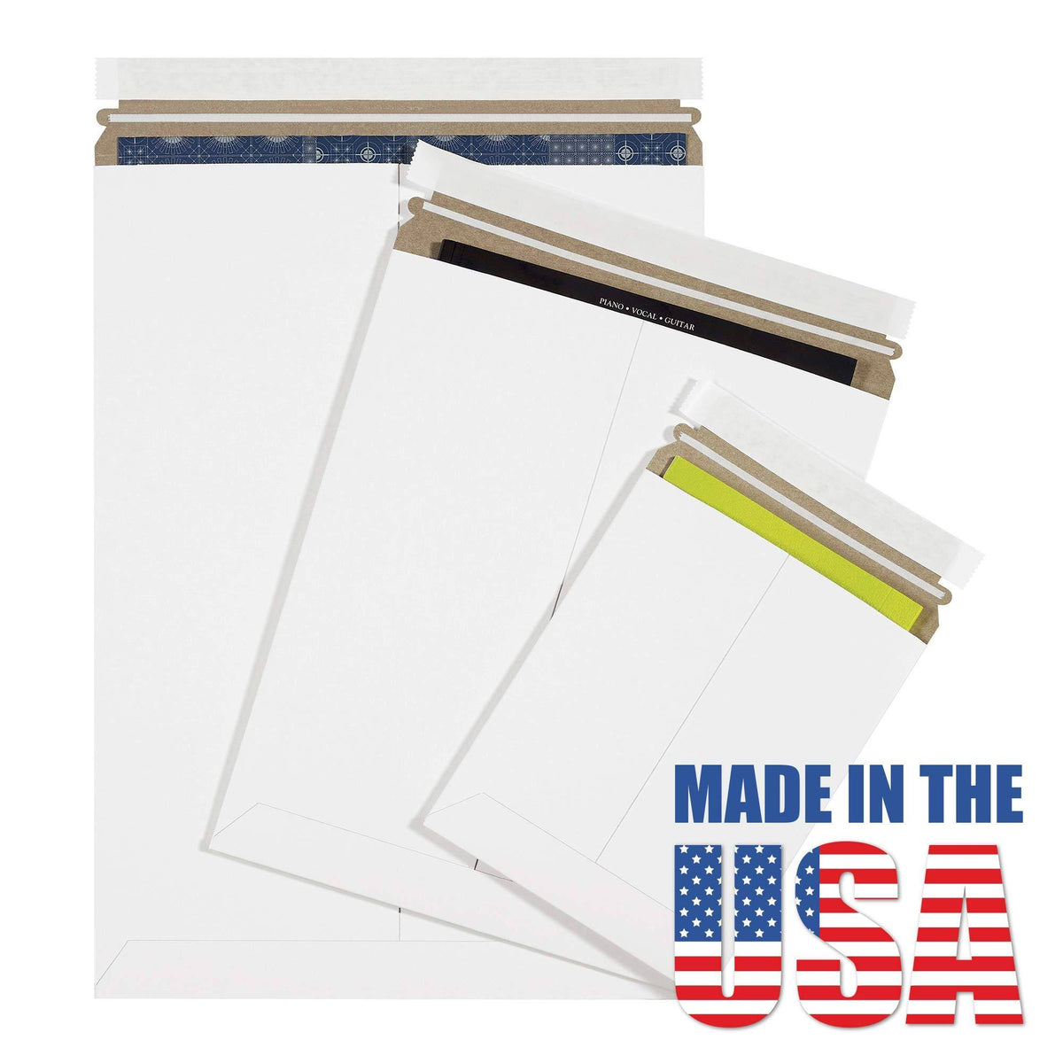 White Self-Seal Flat Mailers 100/Case Q8826