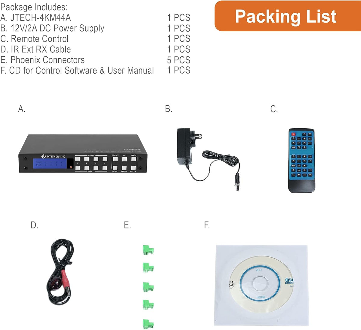 4K 4x4 HDMI Matrix Switch with Audio Outputs M417