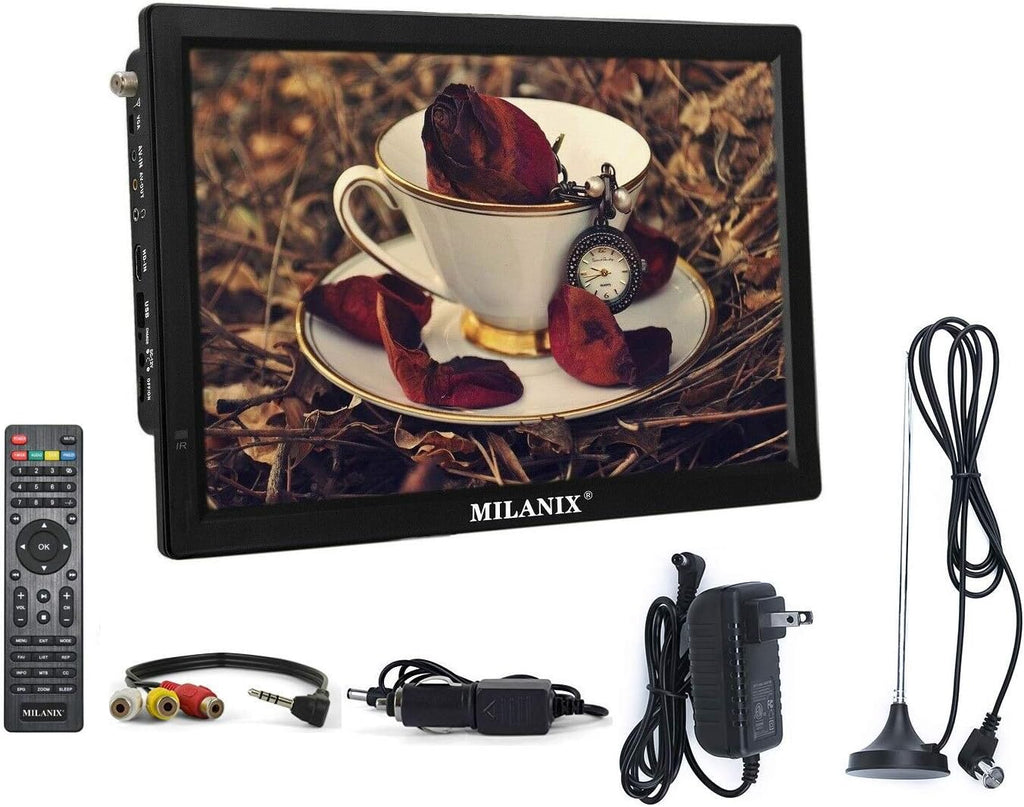 12.1 Portable Widescreen LED TV with HDMI and Remote Control O138