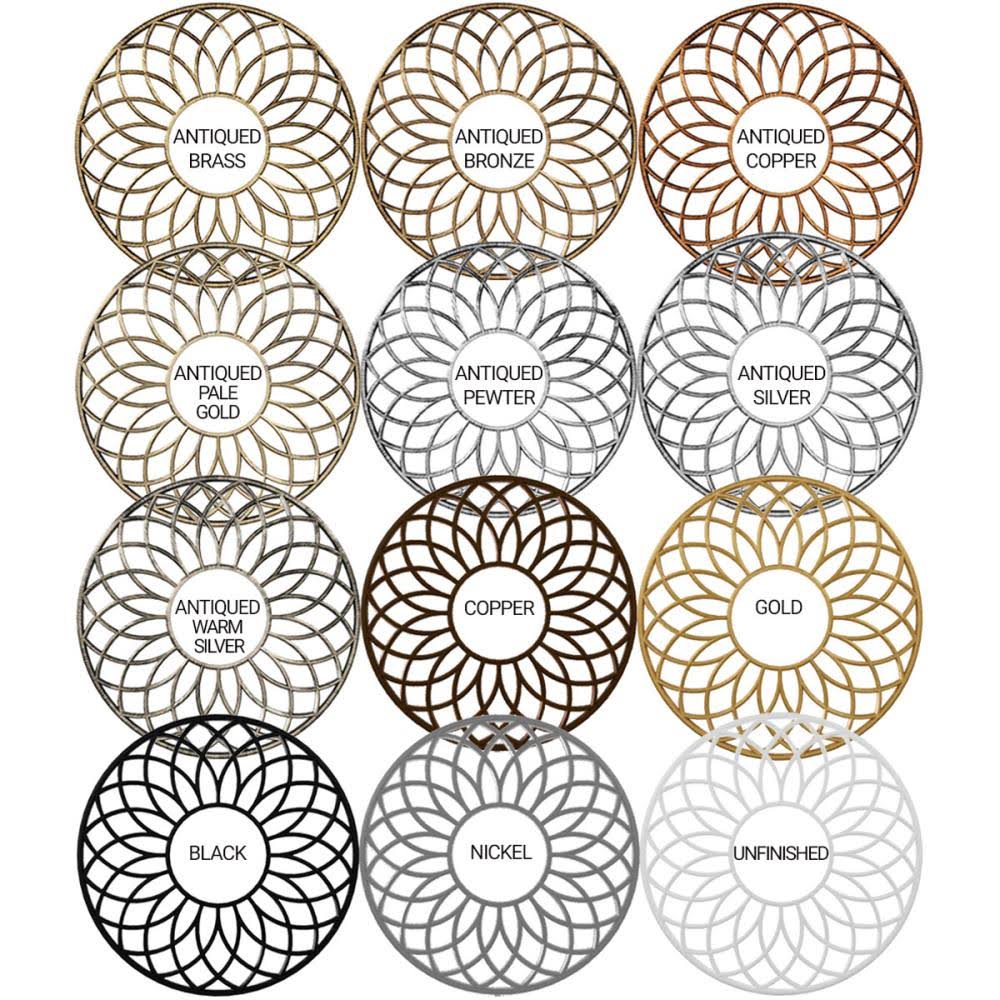 36x22OD x 13 1/8x22ID x 1x22P PVC Pierced Ceiling Medallion Y70688