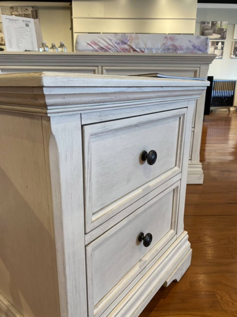 Brushed White Convertible Hutch Bookcase C446721
