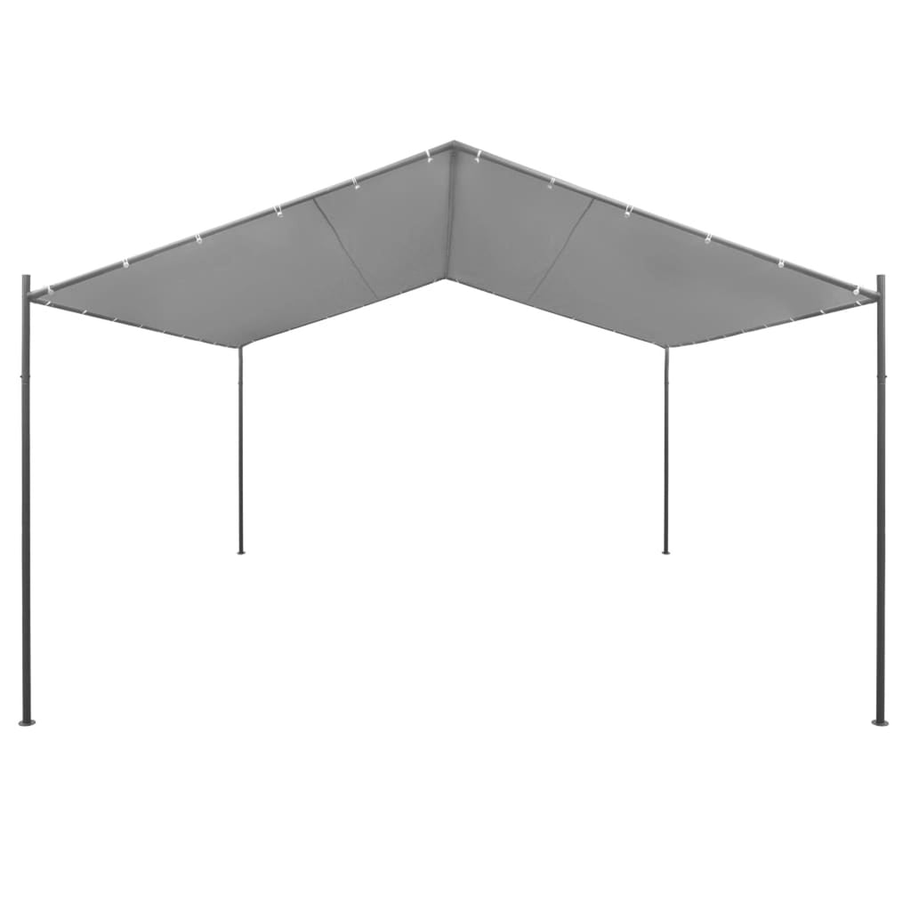Steel Gazebo 157.5"x157.5"x102.4" Anthracite O8754