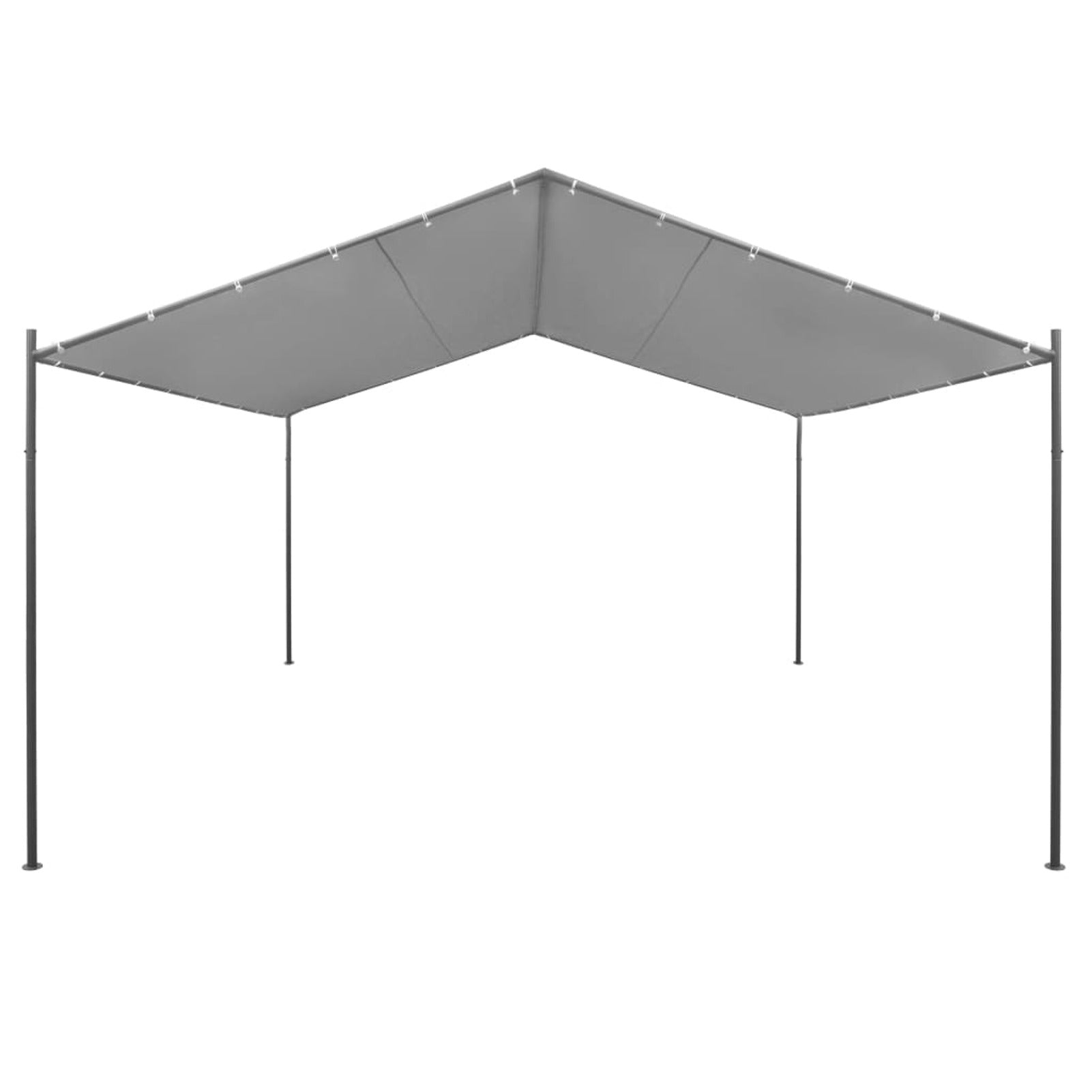 Steel Gazebo 157.5"x157.5"x102.4" Anthracite O8754