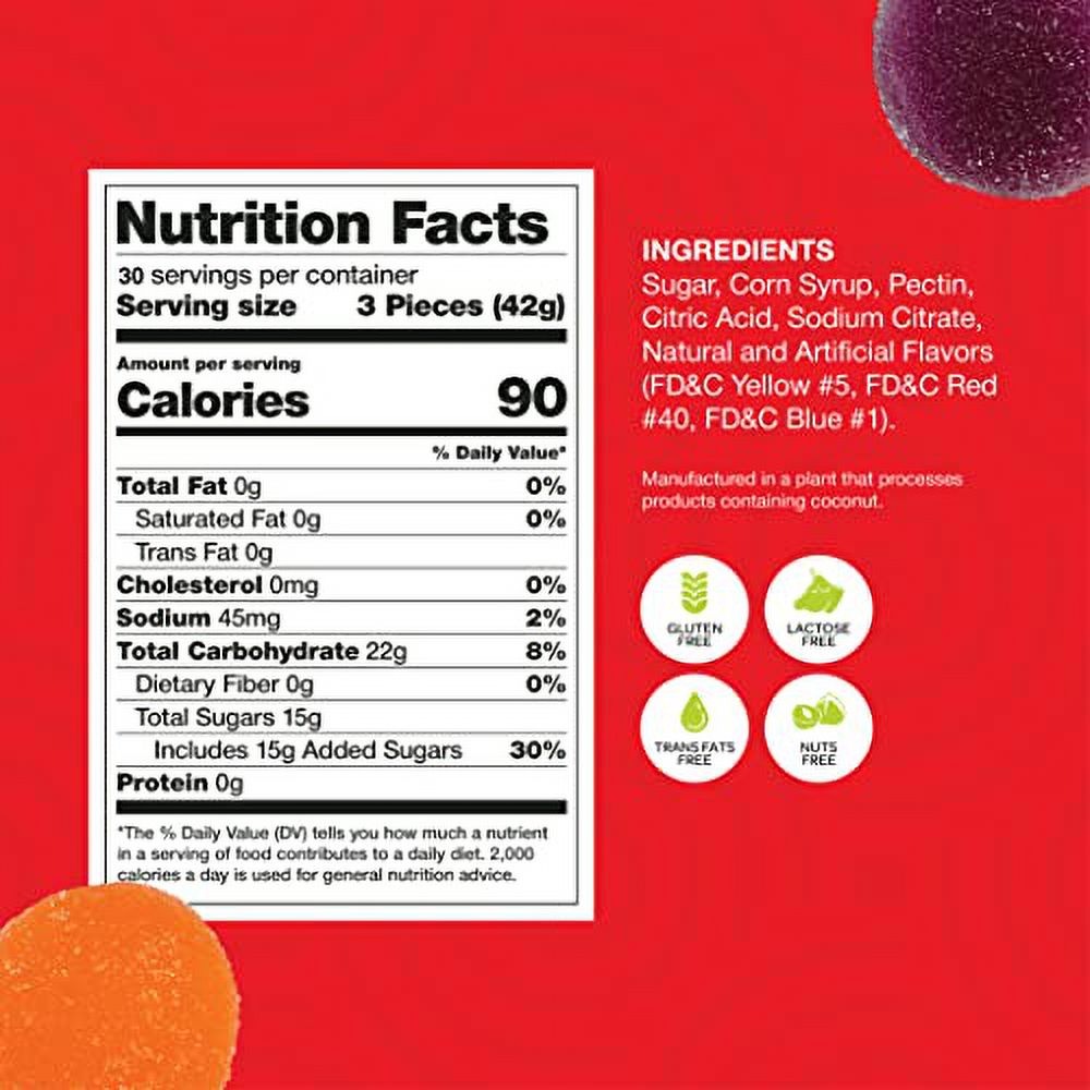 Bulk Pack 2 Pounds Fruit Disk Jelly Patties Candy B49932