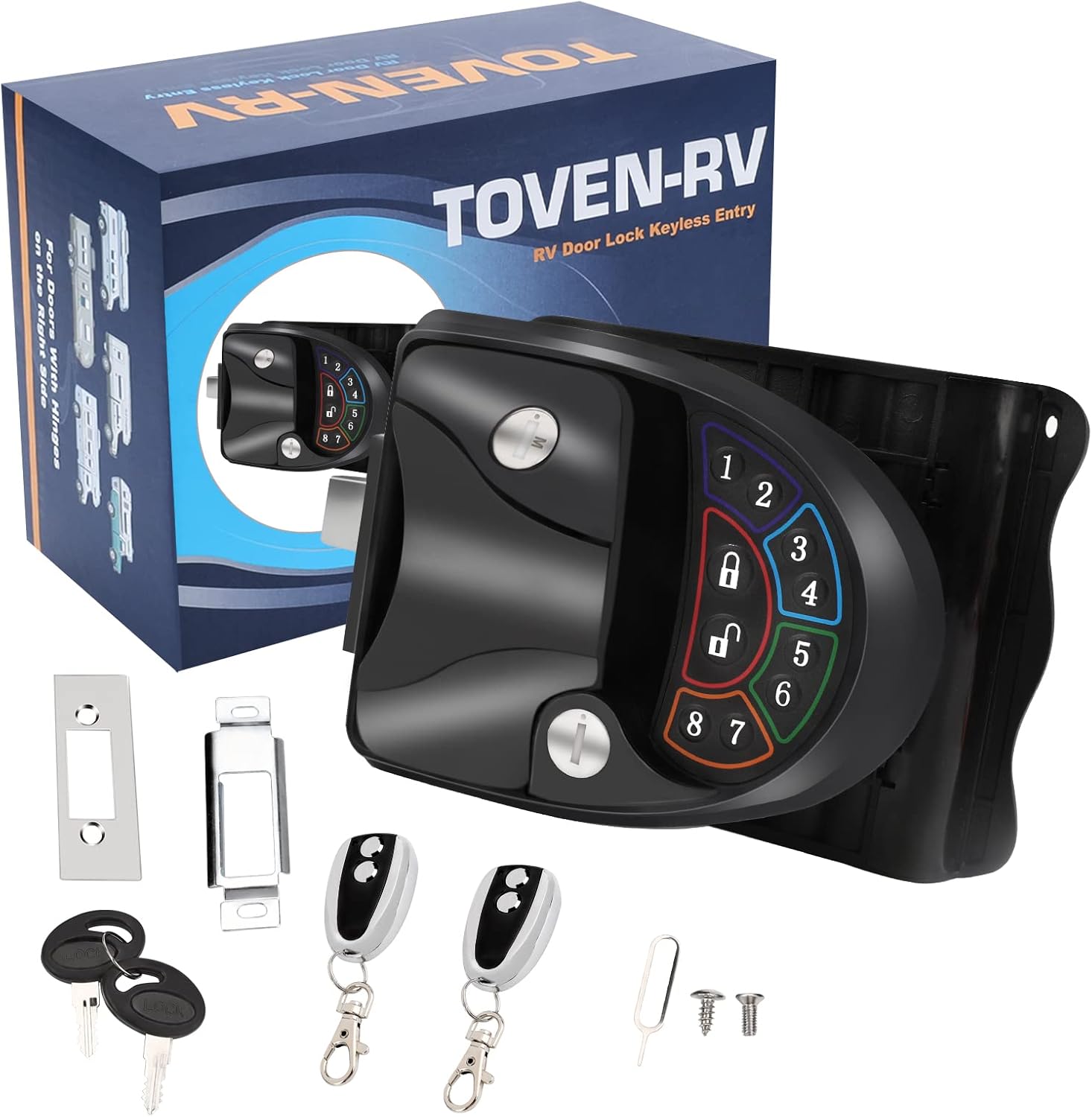 RV Keyless Entry Door Lock with Deadbolt and Silent Mode J488870