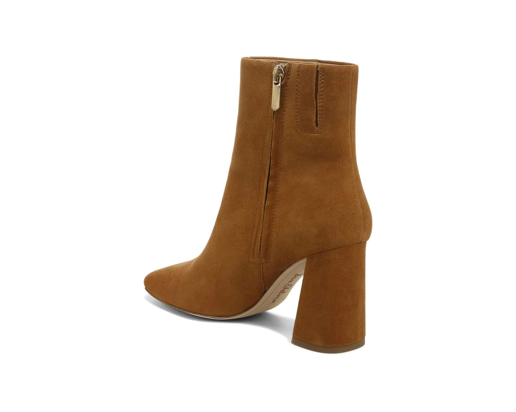 Frontier Brown Leather Block Heel Dress Boots S426325