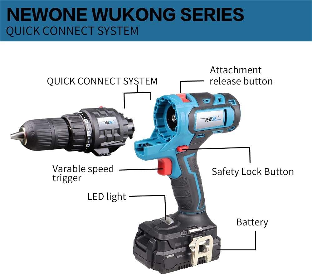 20V MAX Power Tool Combo Kit with Case, 4-Tool Attachments Drill, Reciprocating Saw, Oscillating Tool, Sander P66236