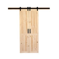 Solid Wood Split Barn Door with Hardware Kit M295