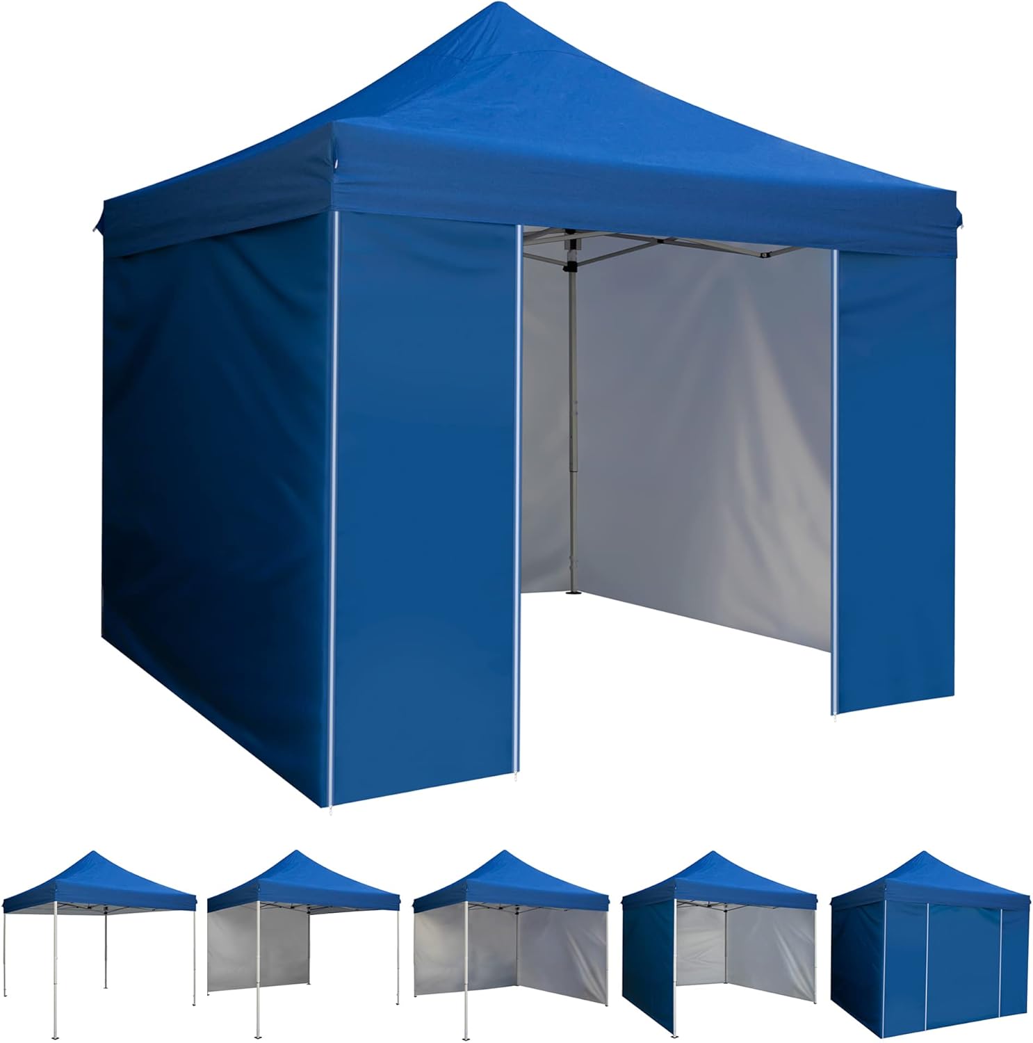 10'x10' Pop Up Canopy with Wheeled Carry Bag, Gray V162