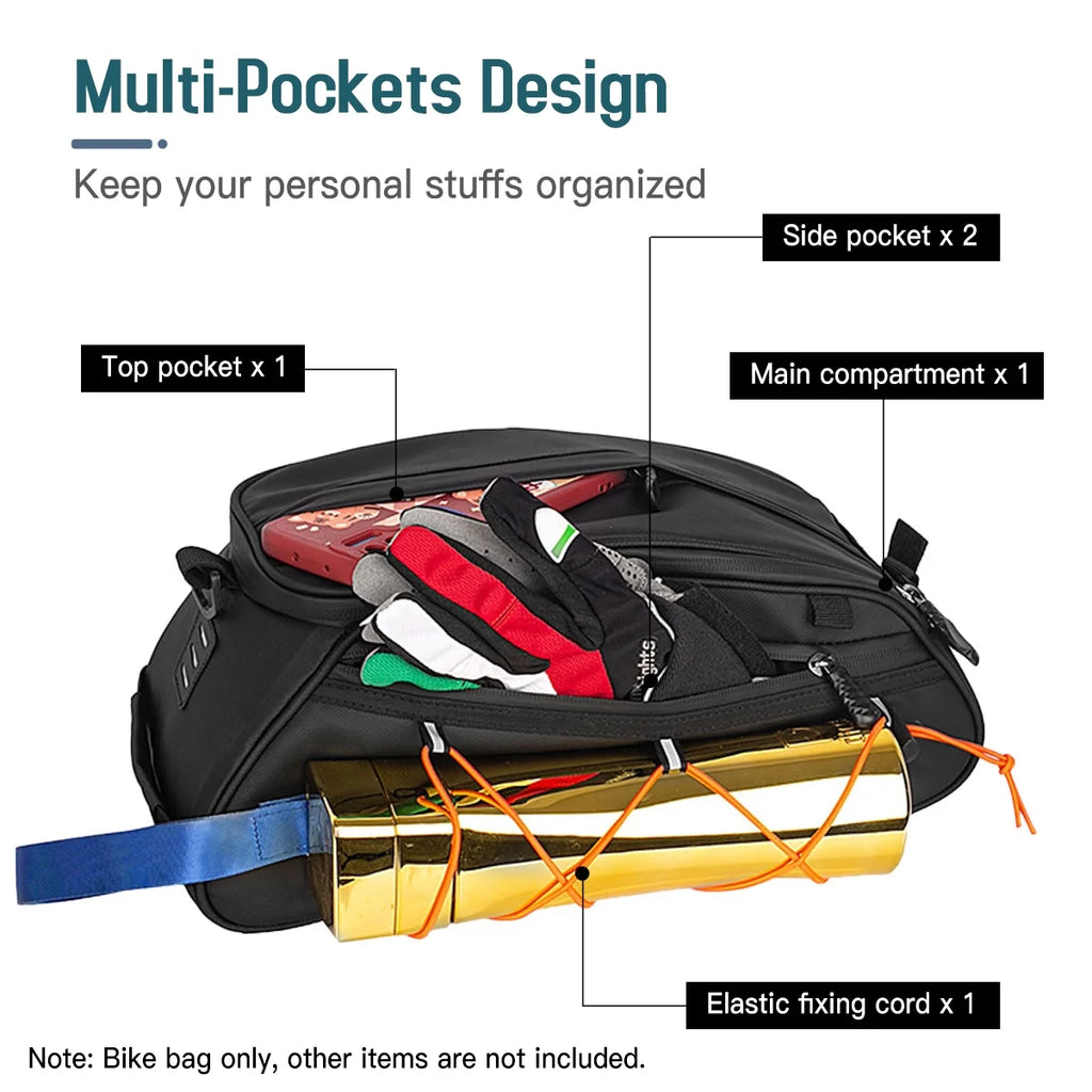Waterproof Rear Seat Bike Bag with 2 Side Hanging Bags V1026