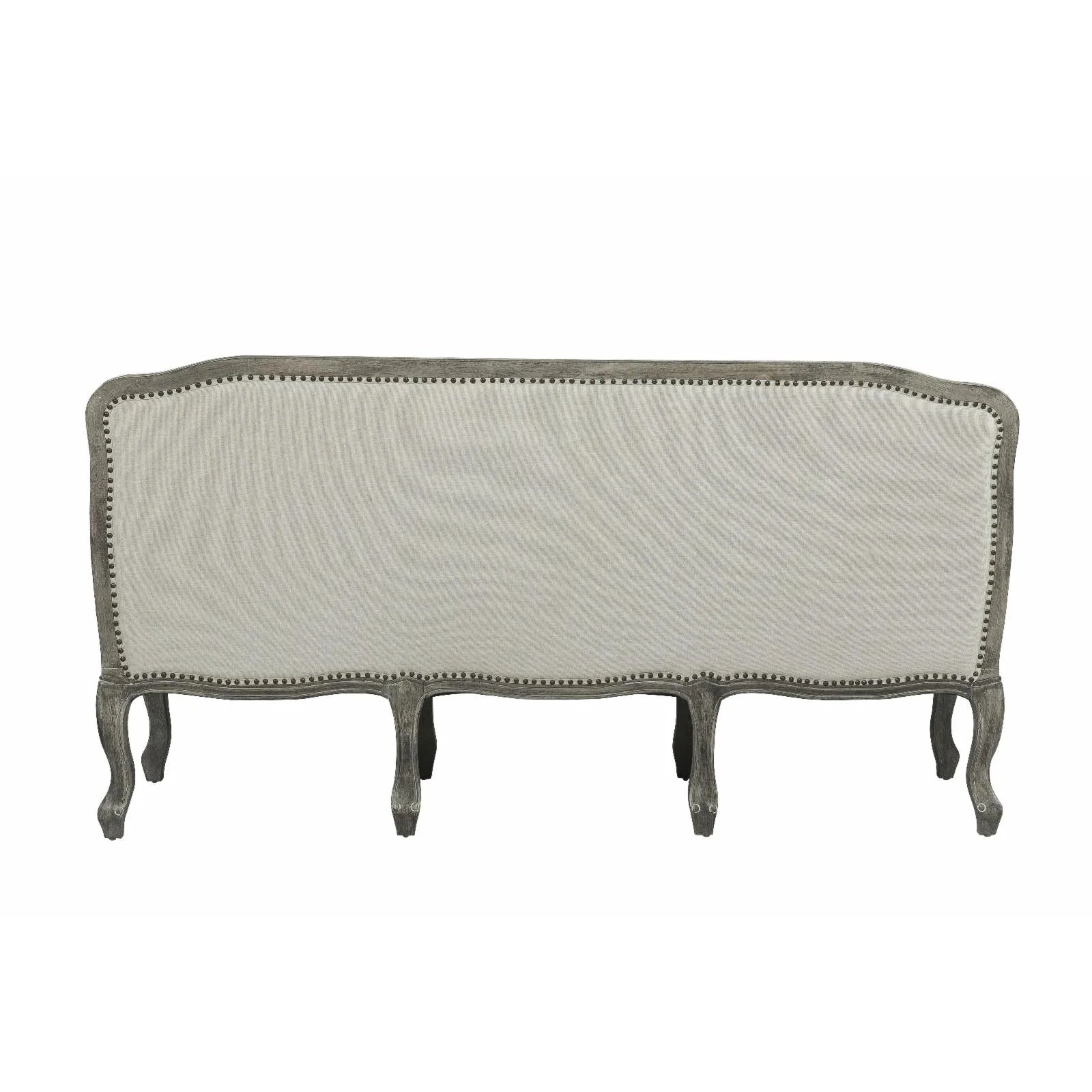 Cream Linen Fabric Sofa with 3 Pillows L708103