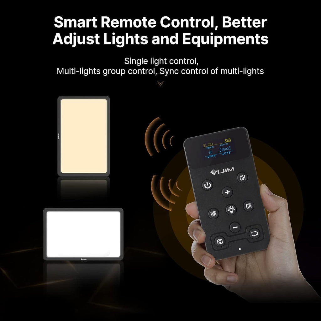 LED Video Light with Remote, CRI 90+ 2500K-9000K, Pack of 2 I9251