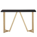 Black and Gold Metal Base Sofa Table F6768