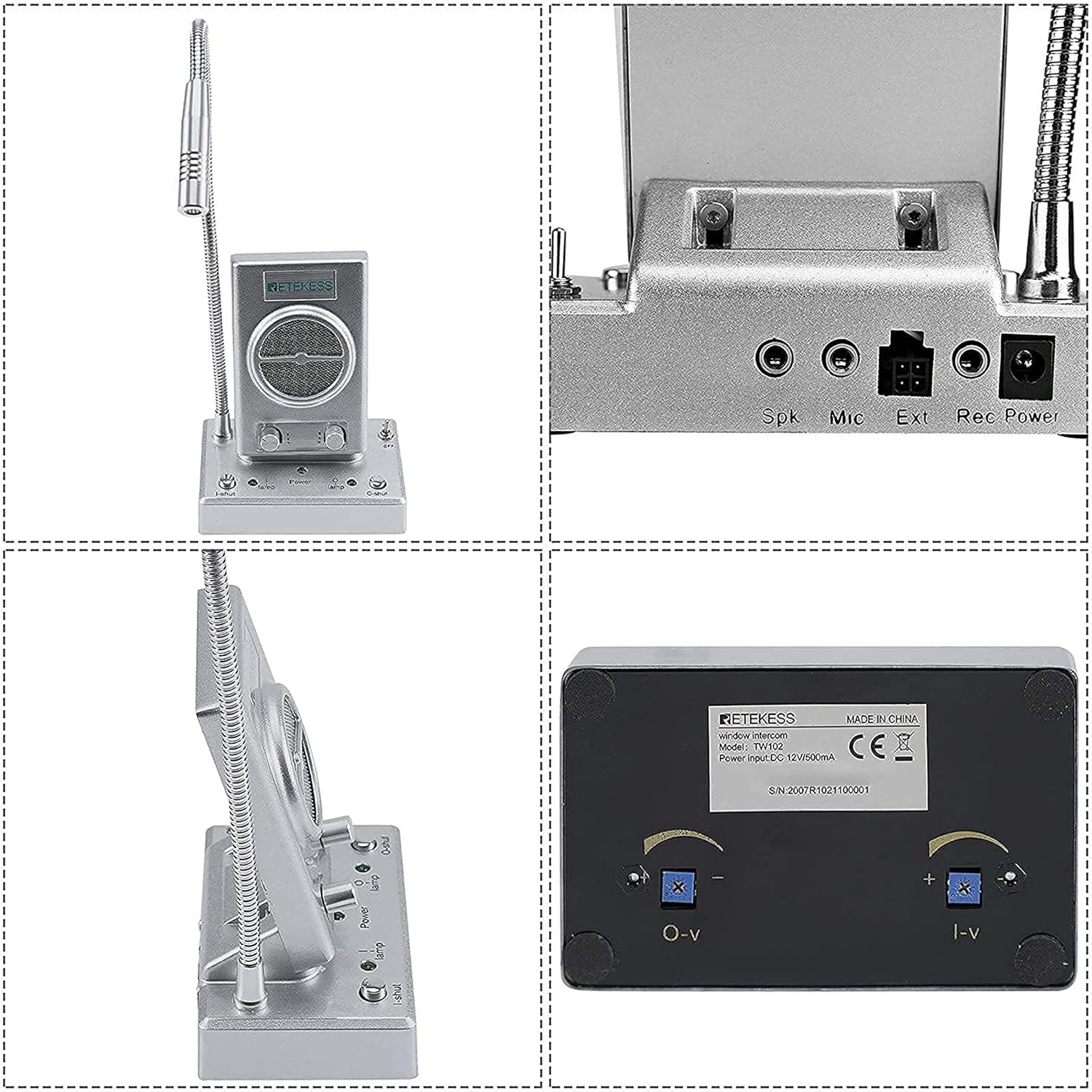 Window Intercom with Outer Speaker, Pack of 2 H854018