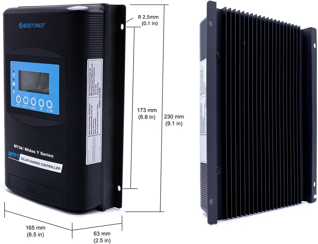 200 Watt Monocrystalline Solar Panel Kit with 30A MPPT LCD Charge Controller E59934