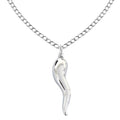Italian Horn Curb Chain Necklace 18 20 24 Inches A762119