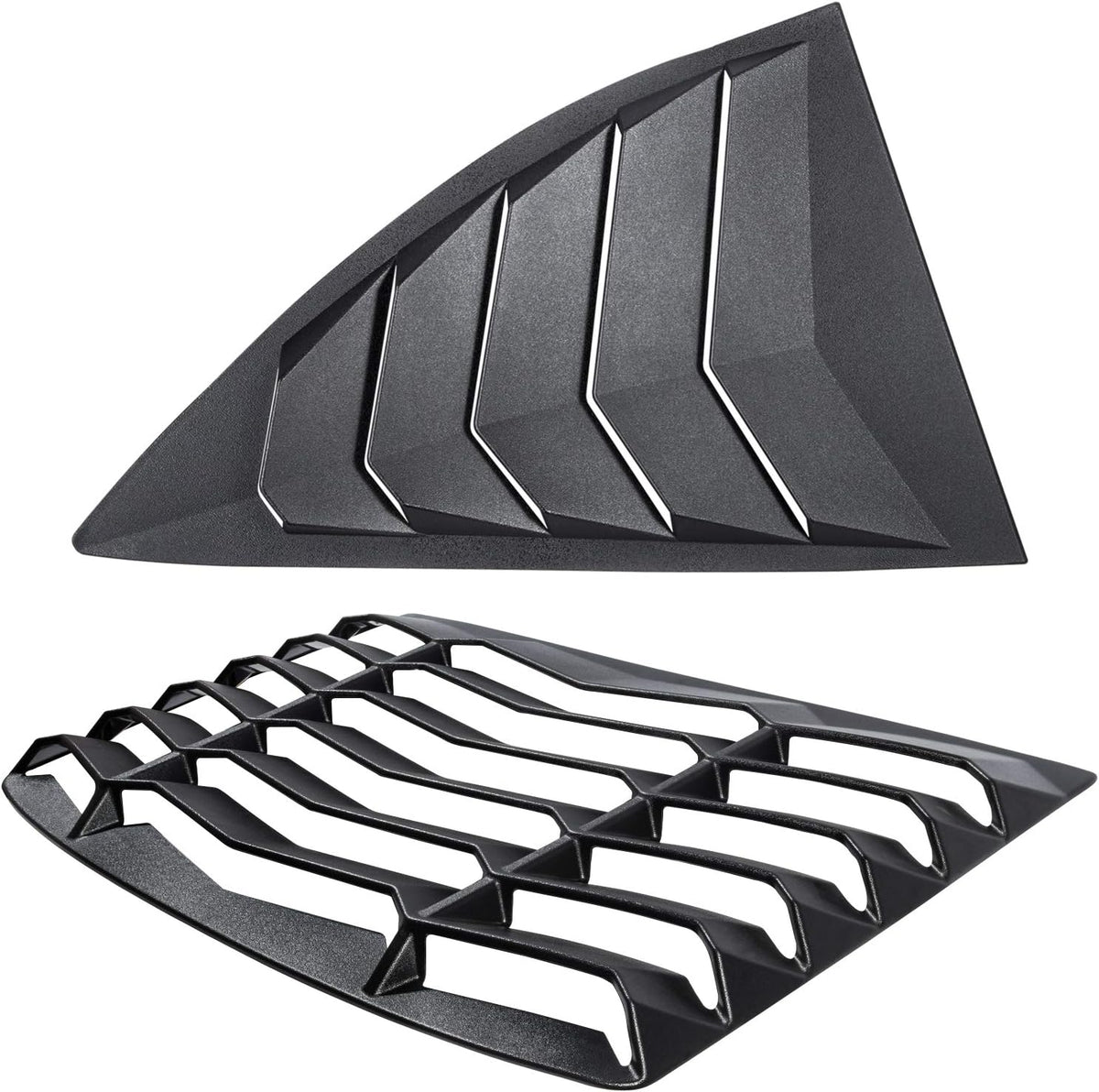 Matte Black Rear Side Window Louvers Sun Shade Cover for Camaro 2010 2011 2012 2013 2014 2015 M7867