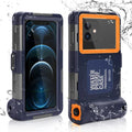Waterproof Protective Case for Phones Up to 6.9 Inch with Lanyard R80108
