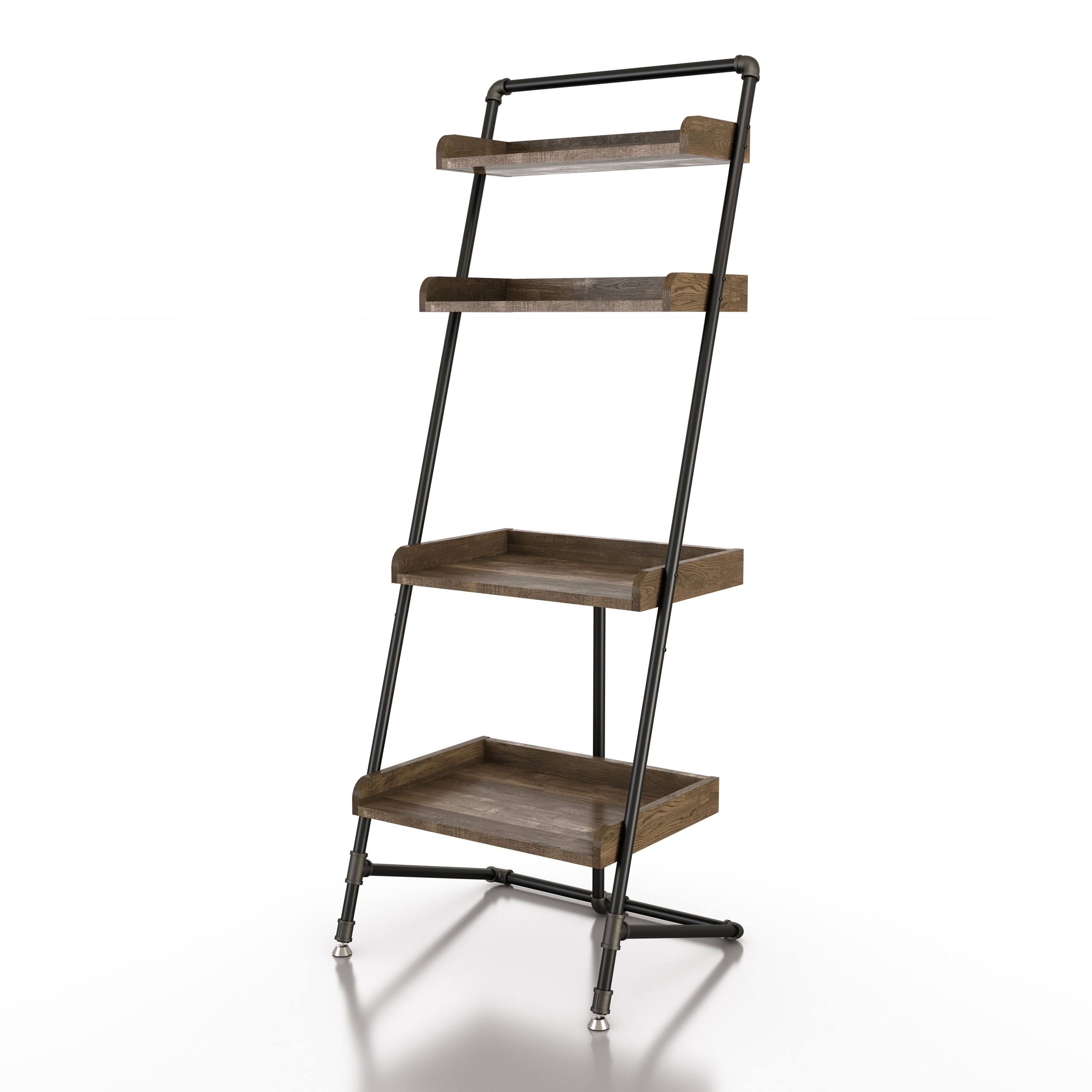 Light Hickory 2-Piece Desk and Display Shelf Set S923823