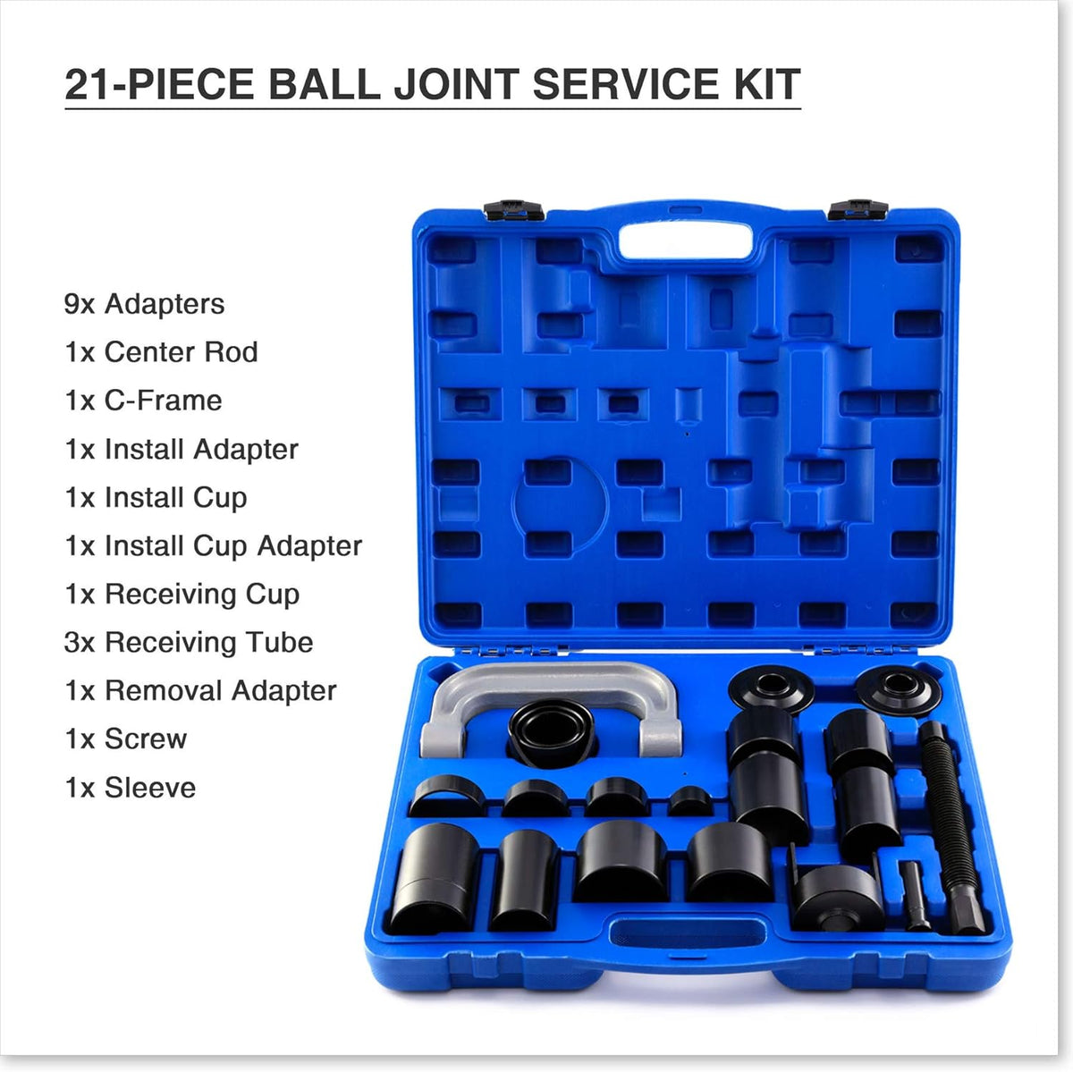 21PCS Ball Joint Press Tool Set W996878
