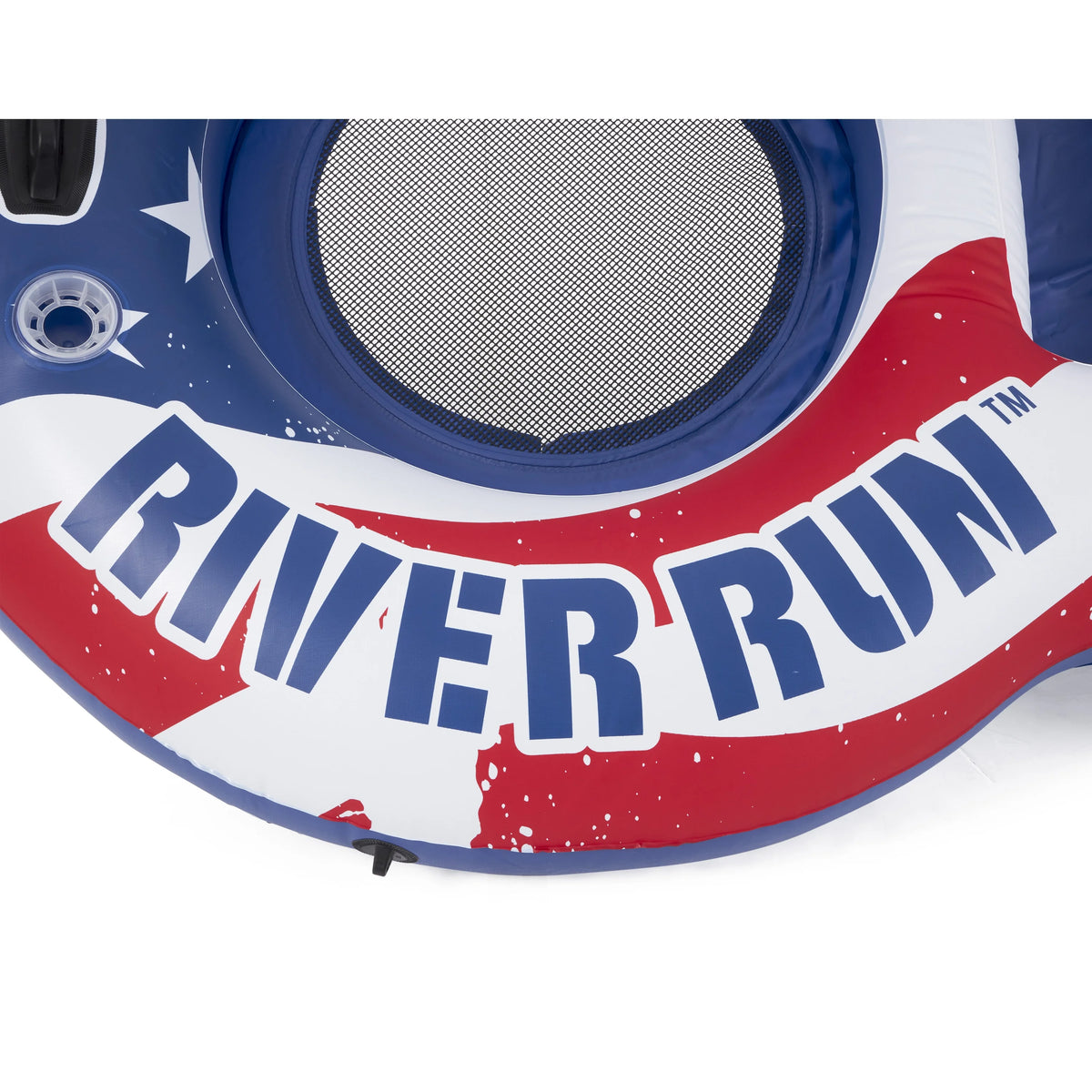 Inflatable American Flag 2 Person Pool Float with Cooler (2 Pack) L924138