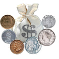 Bankers Bag of Over 60 Historic Coins C707