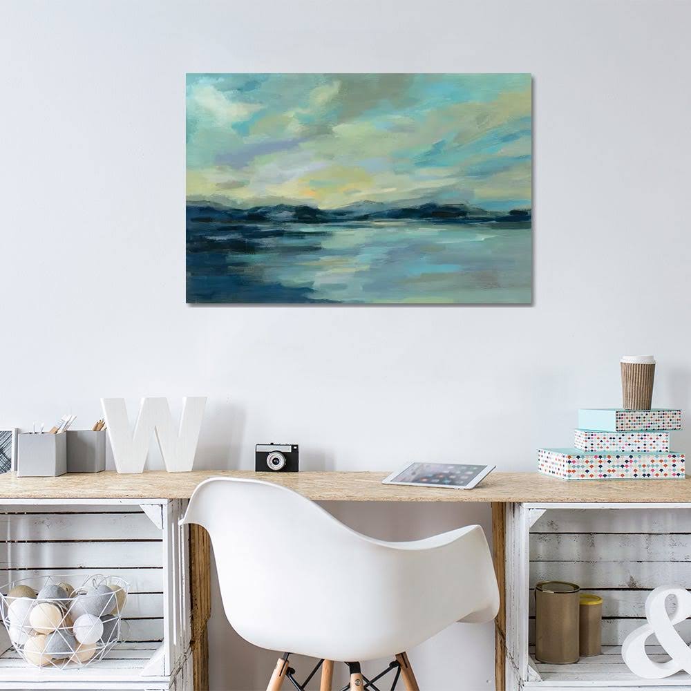 Indigo Sea Print Paintings on Canvas Art O824161