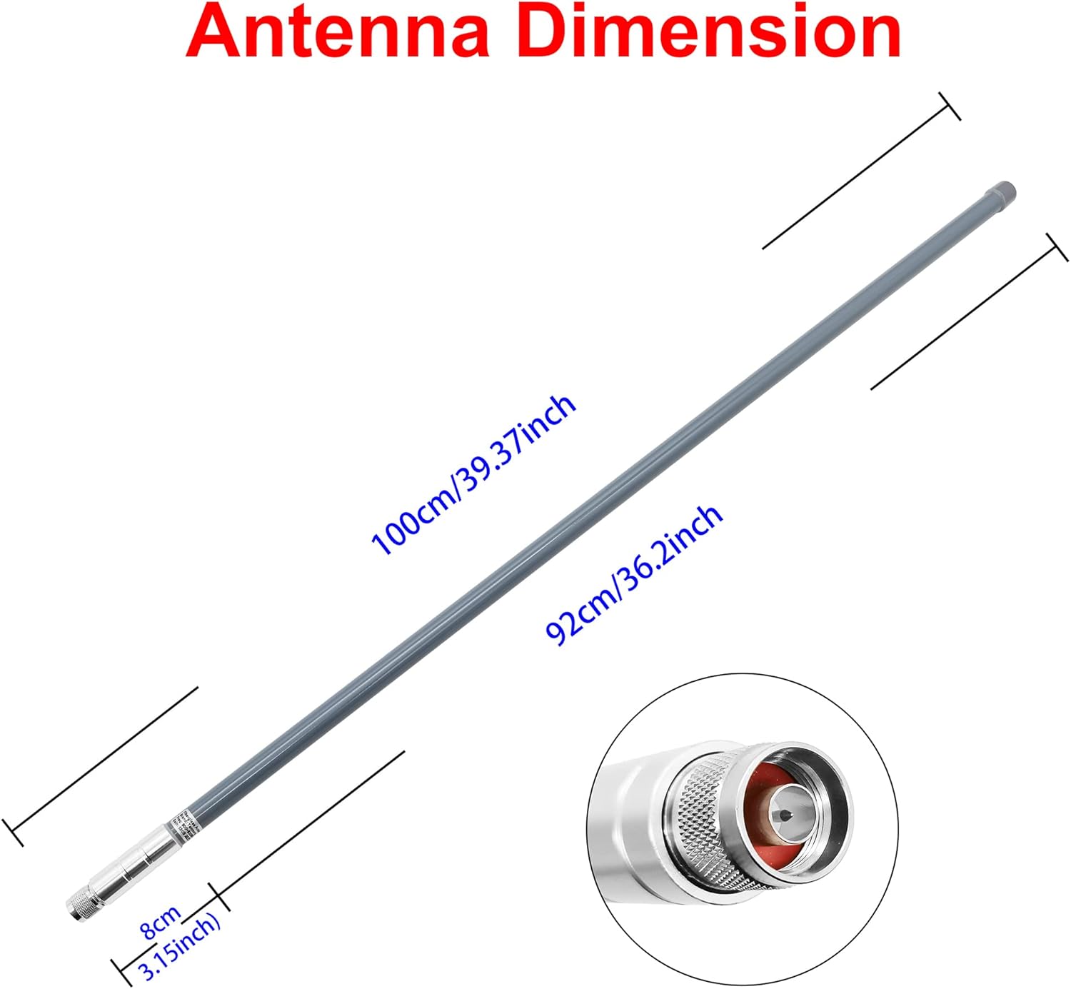 LoRa Gateway Antenna 12dBi with 20ft Extension Cable H43236