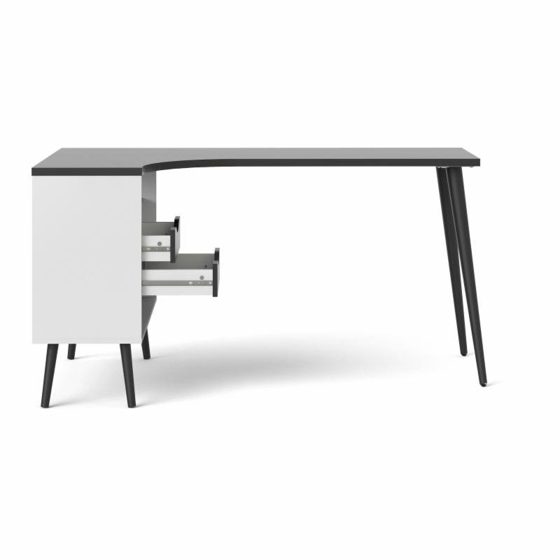 Beige 2-Drawer L-Shaped Desk X100934