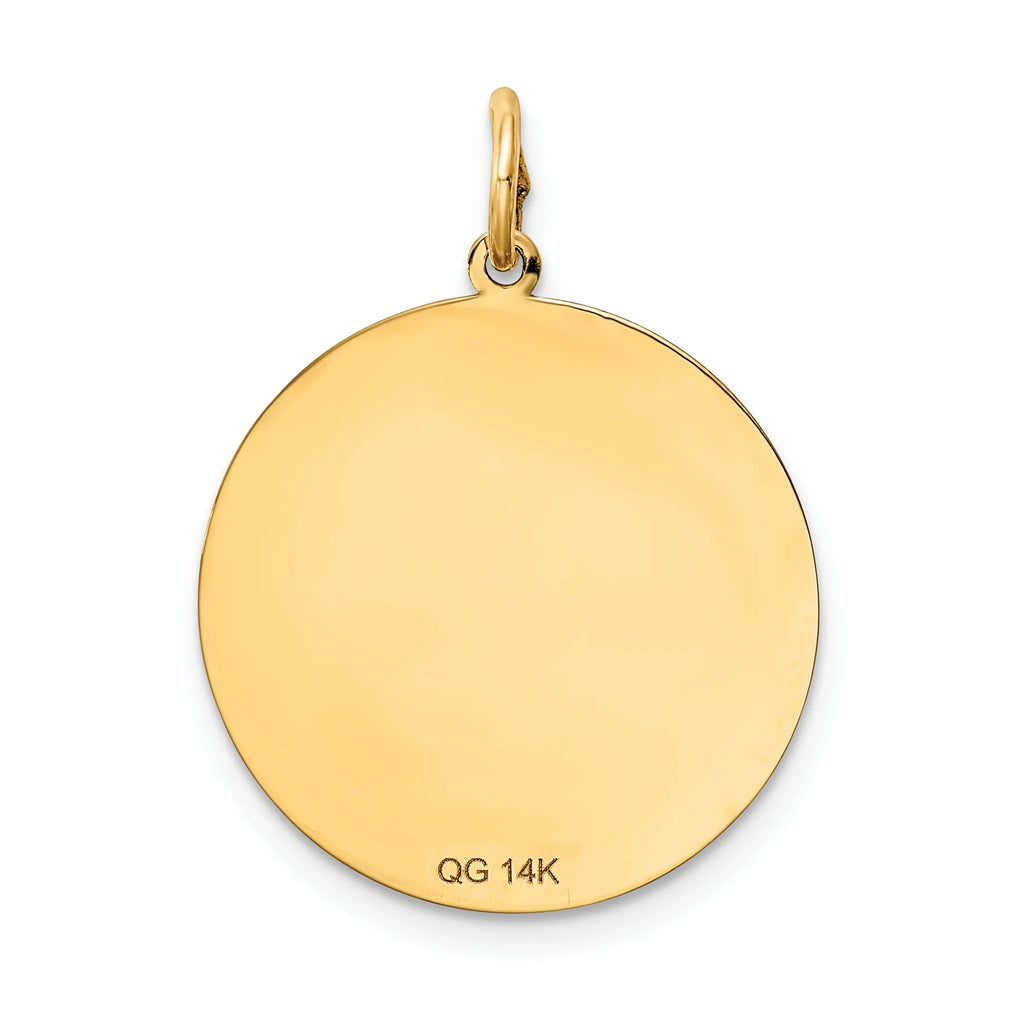 14K Yellow Gold Smiley Face Pendant X60538