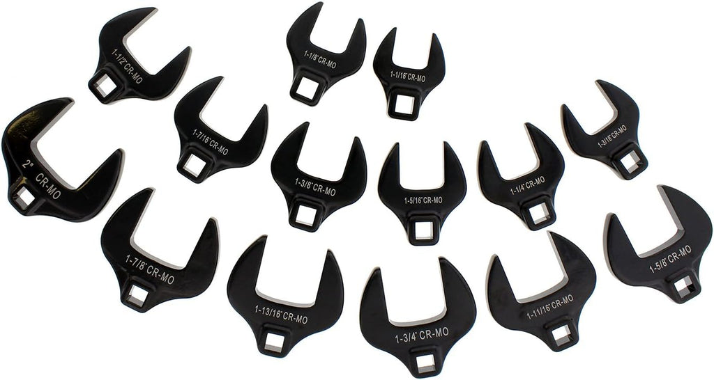 14-Piece SAE Standard Crowfoot Wrench Set, 1/2in Drive O930847