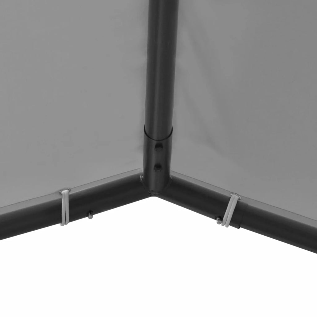 Steel Gazebo 157.5"x157.5"x102.4" Anthracite O8754