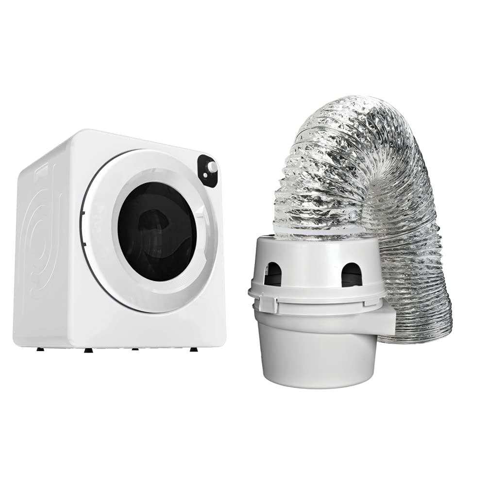 White Portable Electric Cloth Dryer 13.2lbs Capacity I65370